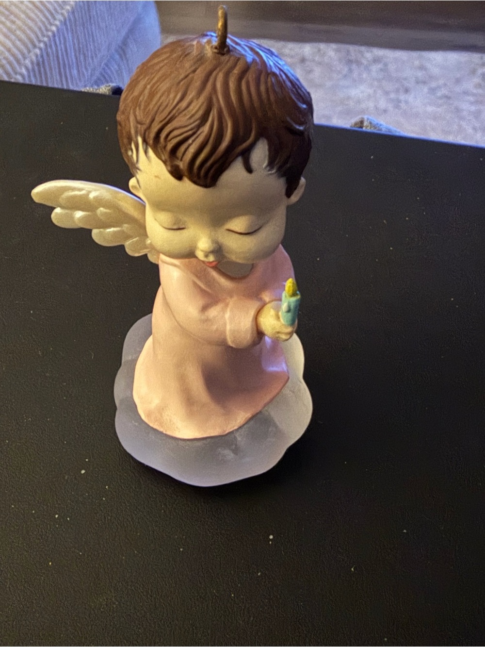 Hallmark Keepsake Rosebud-Mary's Angels Hanging Angel Christmas Ornament 1990